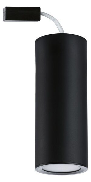Paulmann 93107 Barrel, černé válečkové stropní svítidlo 6W LED 2700K, tříkrokové stmívání, ø6 x 15,3cm