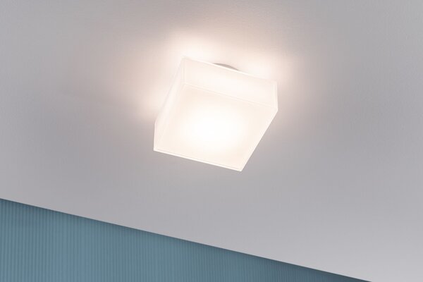 Paulmann 71082 Maro, bílé stropní svítidlo 6,8W LED 3000K, 15,5x15,5cm, IP44
