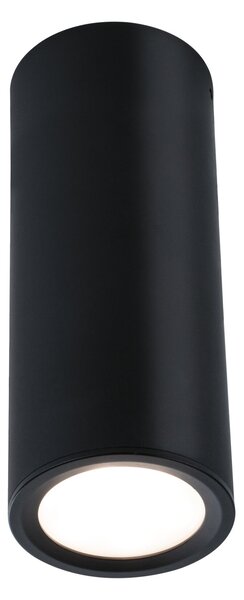 Paulmann 93107 Barrel, černé válečkové stropní svítidlo 6W LED 2700K, tříkrokové stmívání, ø6 x 15,3cm