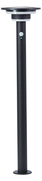 Brilliant - LED Solární lampa se senzorem GARVINA LED/3W/3,7V 85 cm IP44 černá