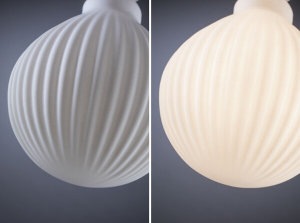 Paulmann 29078 Lampion, dekorativní žárovka drážky G125, E27 LED 4,3W 3000K, stmívatelná, průměr 12,5cm