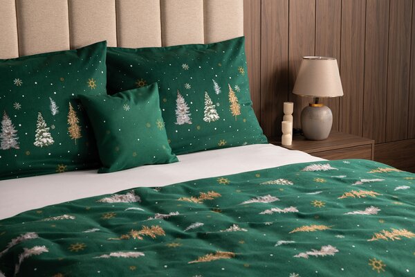Povlečení Verde Flanel premium 1x 140/200, 1x 70/90