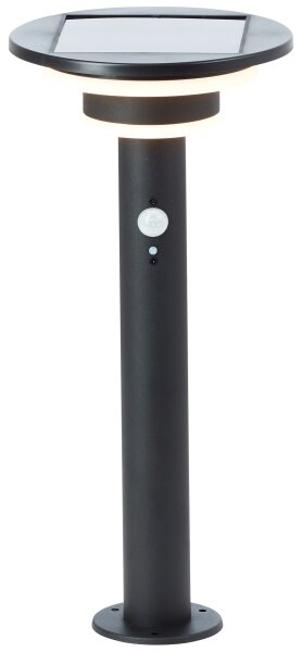 Brilliant - LED Solární lampa se senzorem GARVINA LED/3W/3,7V 45 cm IP44 černá