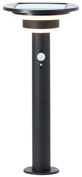 Brilliant - LED Solární lampa se senzorem GARVINA LED/3W/3,7V 45 cm IP44 černá