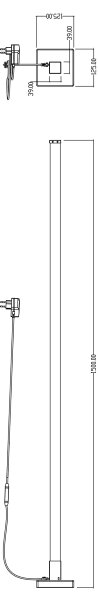 Brilliant - LED RGBW Stmívatelná stojací lampa NEELE LED/6,5W/230V bílá + DO