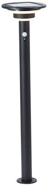 Brilliant - LED Solární lampa se senzorem GARVINA LED/3W/3,7V 85 cm IP44 černá