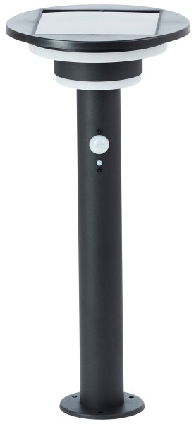 Brilliant - LED Solární lampa se senzorem GARVINA LED/3W/3,7V 45 cm IP44 černá