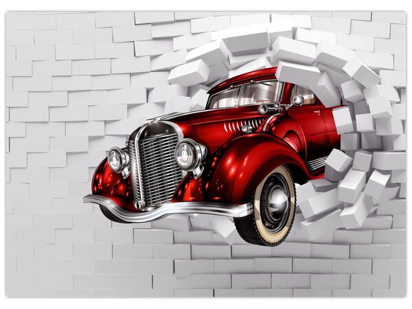 Obraz - Červené auto (70x50 cm)