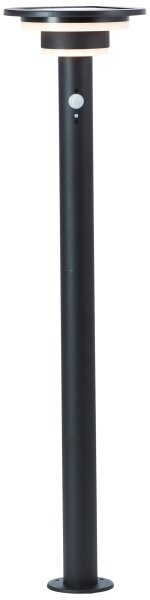 Brilliant - LED Solární lampa se senzorem GARVINA LED/3W/3,7V 85 cm IP44 černá