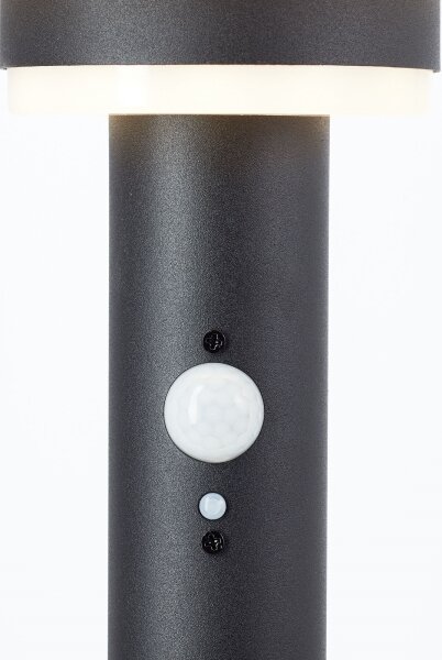 Brilliant - LED Solární lampa se senzorem GARVINA LED/3W/3,7V 85 cm IP44 černá