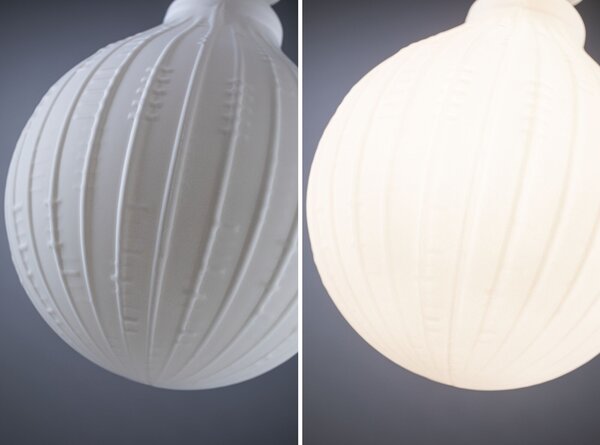 Paulmann 29079 Lampion, dekorativní žárovka E27 LED 4,3W 3000K G125, stmívatelná, průměr 12,5cm