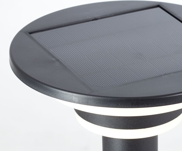 Brilliant - LED Solární lampa se senzorem GARVINA LED/3W/3,7V 85 cm IP44 černá