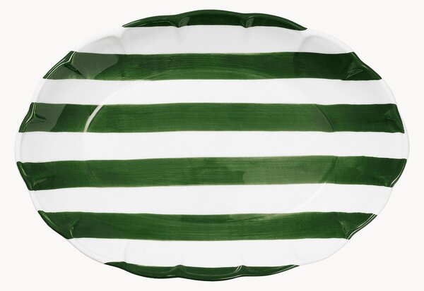 Ručně malovaný servírovací talíř Stripe