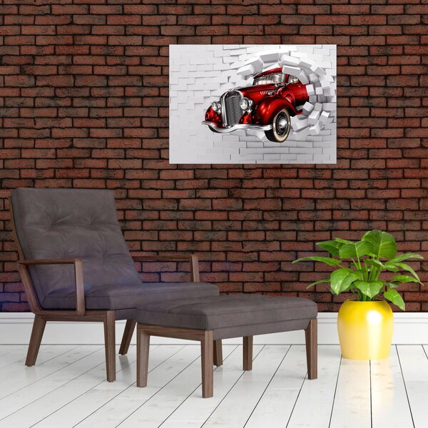 Obraz - Červené auto (70x50 cm)