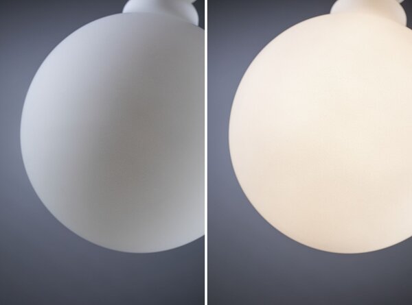 Paulmann 29081 Lampion, dekorativní žárovka hladká G125, E27 LED 4,3W 3000K, stmívatelná, průměr 12,5cm