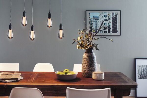 Paulmann 28880 Arc Inner Glow, kouřová dekorativní žárovka E27 LED 3,5W 1800K, průměr 6,4cm