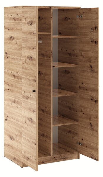 Dvoudveřová skříň 80 cm GIDOEN - dub artisan