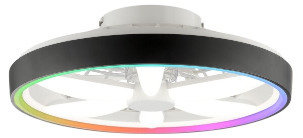 Brilliant - LED RGBW Stropní ventilátor se světlem GAIANO LED/48W/230V černá +DO