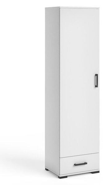 Úzká skříň 50 cm KLENRI - bílá