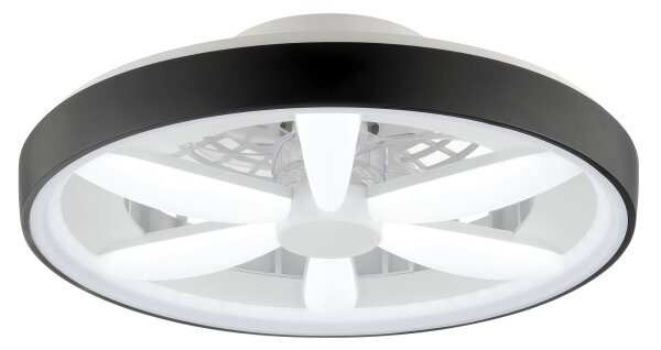 Brilliant - LED RGBW Stropní ventilátor se světlem GAIANO LED/48W/230V černá +DO