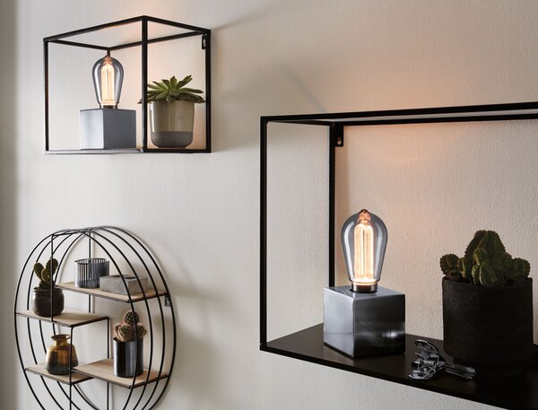Paulmann 28880 Arc Inner Glow, kouřová dekorativní žárovka E27 LED 3,5W 1800K, průměr 6,4cm