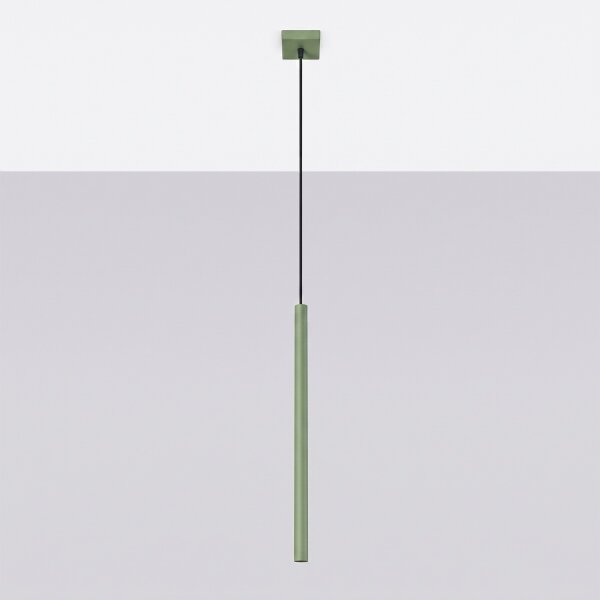 Sollux SL.2133 - Lustr na lanku PASTELO 1xG9/8W/230V zelená