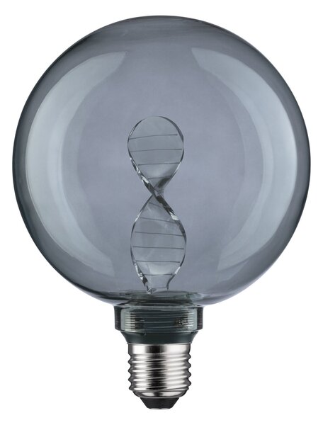 Paulmann 28882 Helix Inner Glow, kouřová dekorativní žárovka E27 LED 3,5W 1800K, průměr 12,5cm