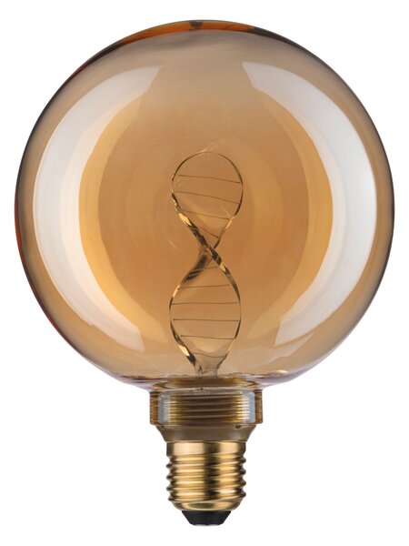 Paulmann 28881 Helix Inner Glow, zlatá dekorativní žárovka E27 LED 3,5W 1800K, průměr 12,5cm
