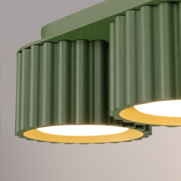 Sollux SL.2631 - Bodové svítidlo AURA 3xGX53/10W/230V zelená