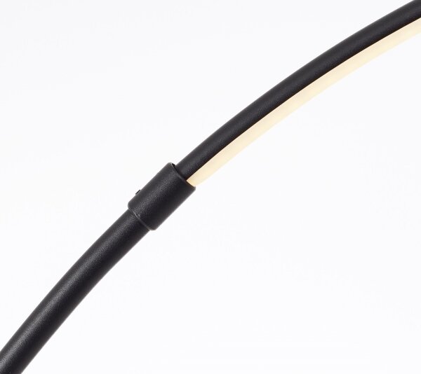 Brilliant - LED Stmívatelná dotyková stojací lampa BOW LED/14W/230V černá