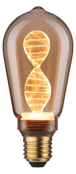 Paulmann 28885 Helix Inner Glow, zlatá dekorativní žárovka E27 LED 3,5W 1800K, průměr 6,4cm
