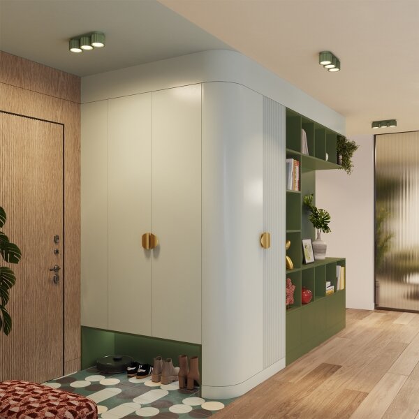 Sollux SL.2631 - Bodové svítidlo AURA 3xGX53/10W/230V zelená