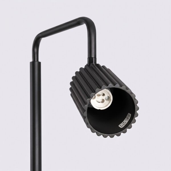 Sollux SL.2015 - Stojací lampa KARBON 1xGU10/10W/230V černá