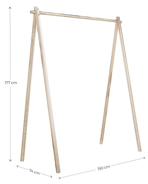Stojan na oblečení z borovicového dřeva Hongi - Karup Design