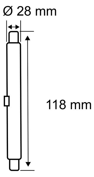 Paulmann 28837 LED žárovka, 12W 2700K R7S 118mm