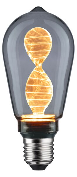 Paulmann 28886 Helix Inner Glow, kouřová dekorativní žárovka E27 LED 3,5W 1800K, průměr 6,4cm