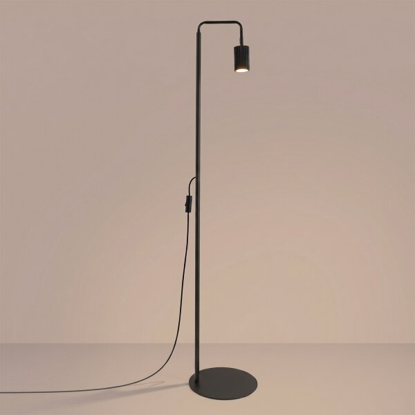Sollux SL.2015 - Stojací lampa KARBON 1xGU10/10W/230V černá