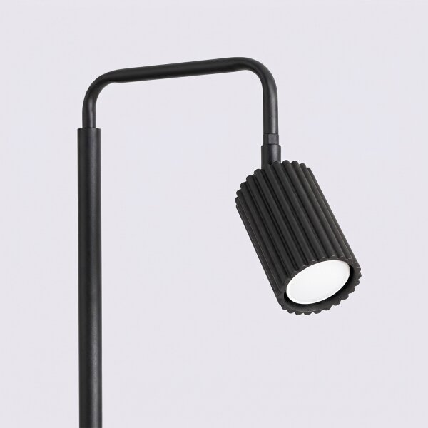 Sollux SL.2015 - Stojací lampa KARBON 1xGU10/10W/230V černá