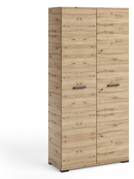 Šatní dvoudveřová skříň 90 cm KLENRI - dub artisan