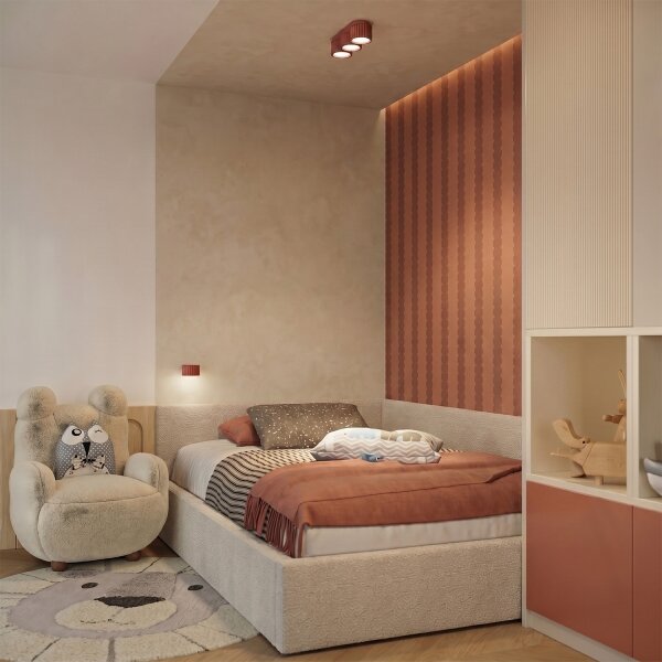 Sollux SL.2616 - Nástěnné svítidlo AURA 1xGX53/10W/230V oranžová