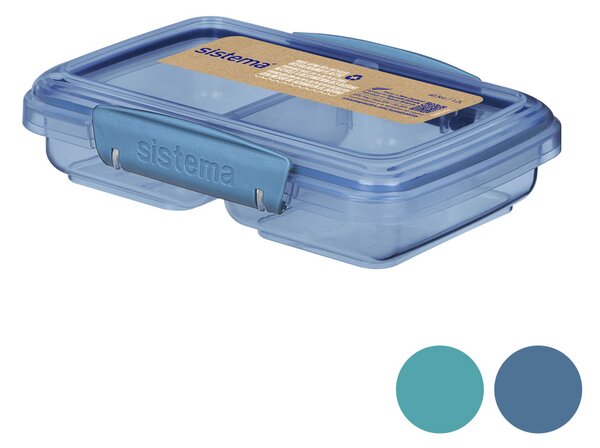 Sistema Krabička na svačinu Ocean Bound se 2 oddíly 350 ml Barva: tyrkysová