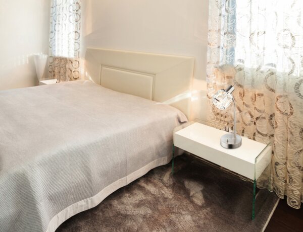 Stolní lampa KRIS 2 matný nikl