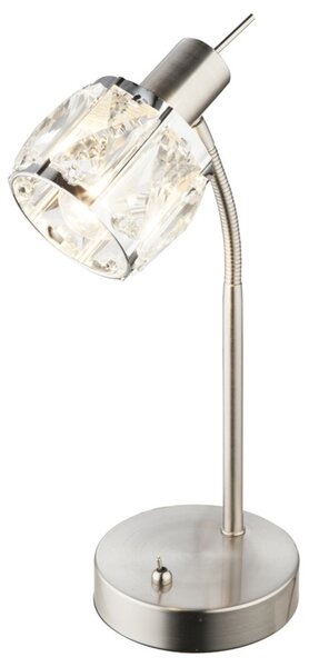 Stolní lampa KRIS 2 matný nikl
