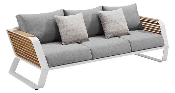 Zahradní 5 místná sedací souprava WING WHITE GREY Exteriér | Zahradní sedací sestavy