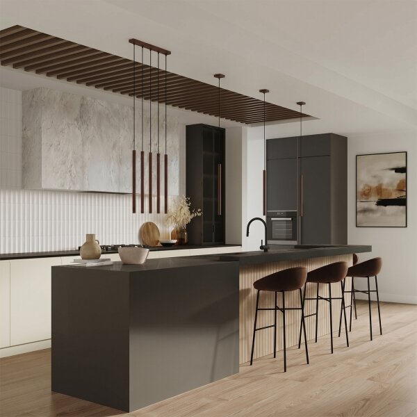 Sollux SL.2145 - Lustr na lanku PASTELO 1xG9/8W/230V hnědá