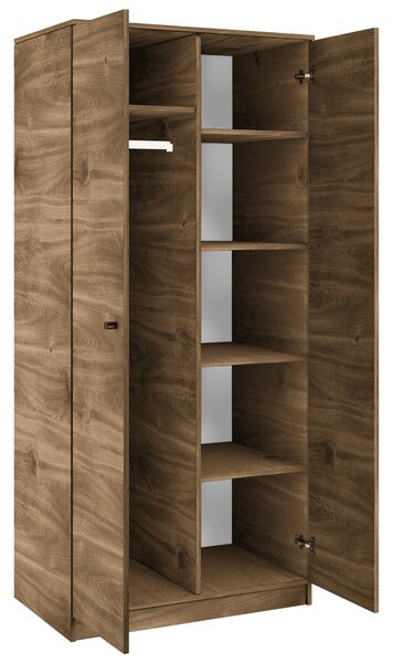 Dvoudveřová šatní skříň 80 cm MIRIEL - brandy castello