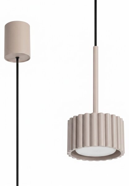 Sollux SL.2683 - Lustr na lanku AURA 1xGX53/10W/230V taupe