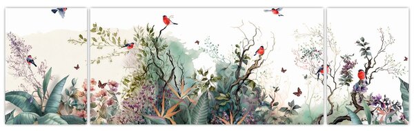 Obraz - Přírodní krajina, aquarel (170x50 cm)