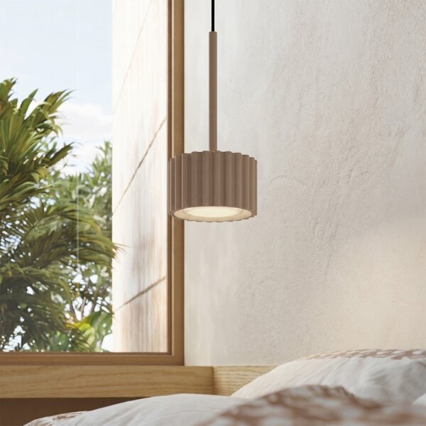 Sollux SL.2683 - Lustr na lanku AURA 1xGX53/10W/230V taupe