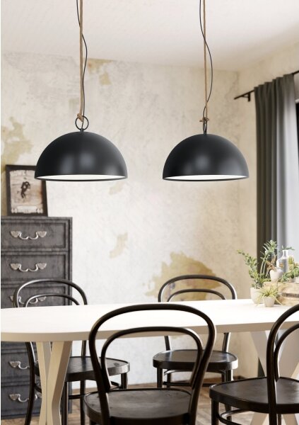Eglo 43397 - Lustr na lanku HODSOLL 2xE27/40W/230V